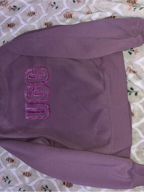 UGG Mauve Crewneck Sweatshirt with Glitter Logo